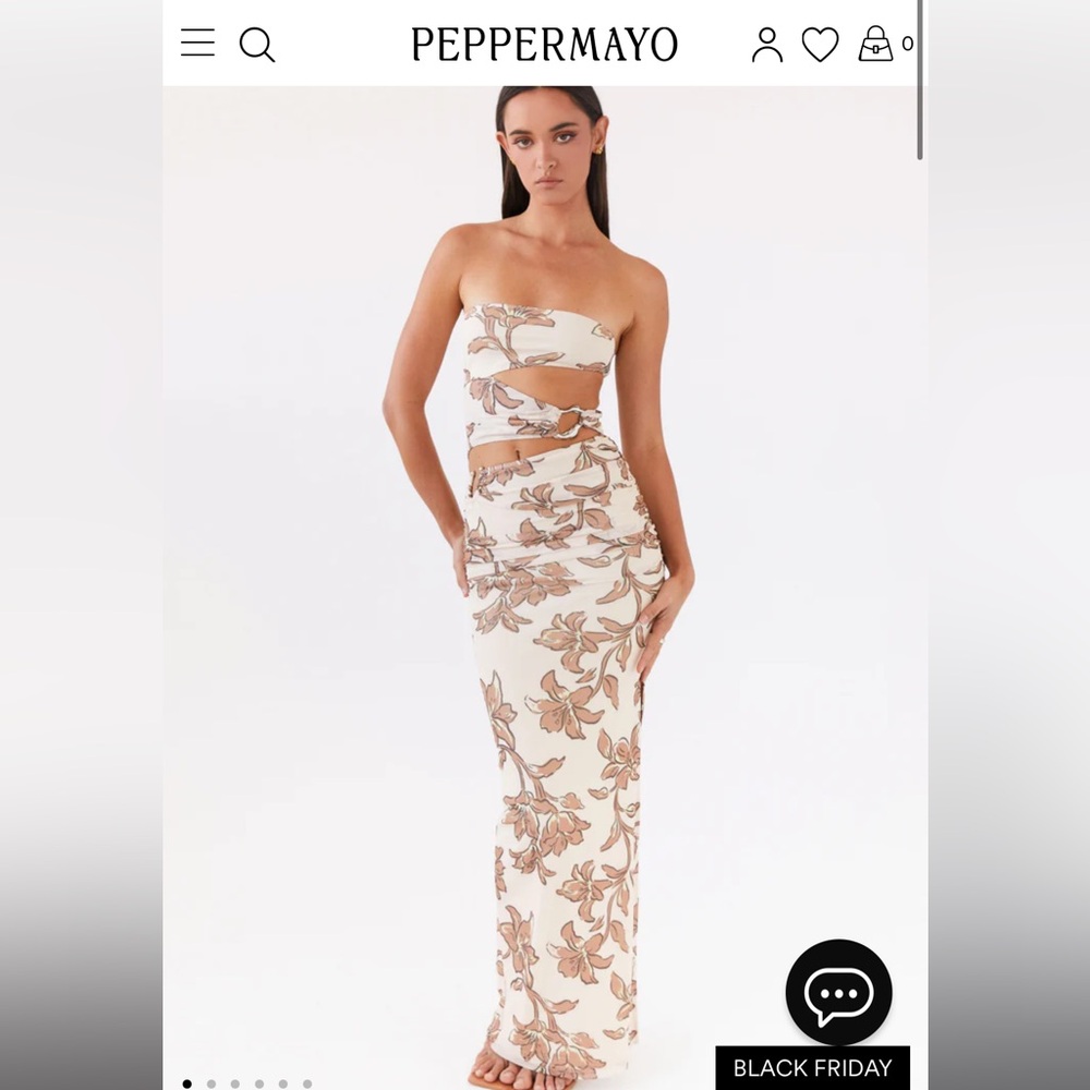 NWT- Peppermayo Mesh Maxi Dress